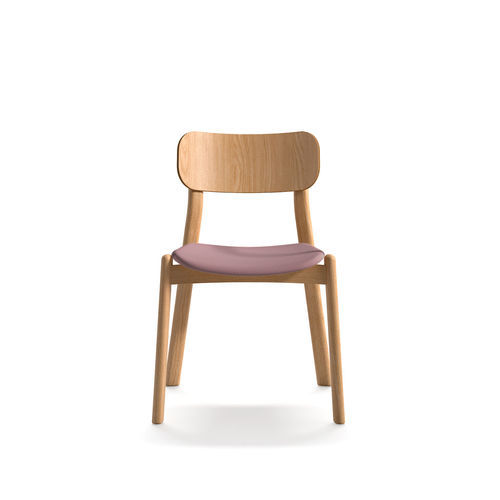 Moderner Stuhl - Kiyumi Wood + Fixed Cushion  - arrmet - für den Innenraum / Stoff / Esche