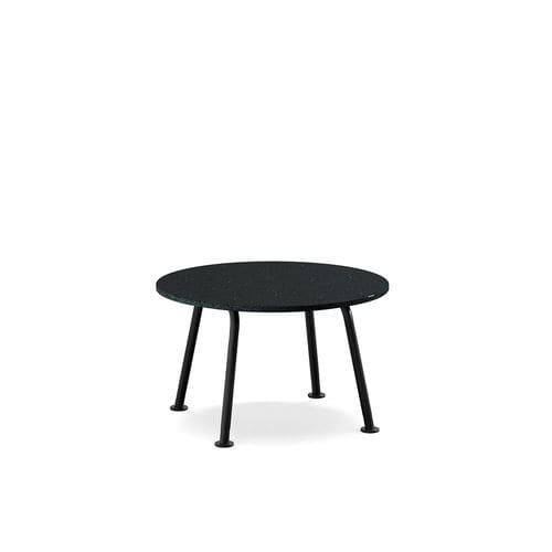 Moderner Couchtisch - Dopo 56 - arrmet - aus lackiertem Stahl / Gestell aus bemaltem Stahl / rund