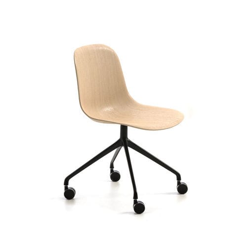 Moderner Bürostuhl - Máni HO-4 - arrmet - für den Innenraum / Esche / Gestell aus gestrichenem Aluminium