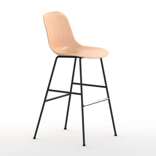 Moderner Barstuhl - Máni ST-4L/ns - arrmet - für den Innenraum / Esche / Gestell aus Stahl
