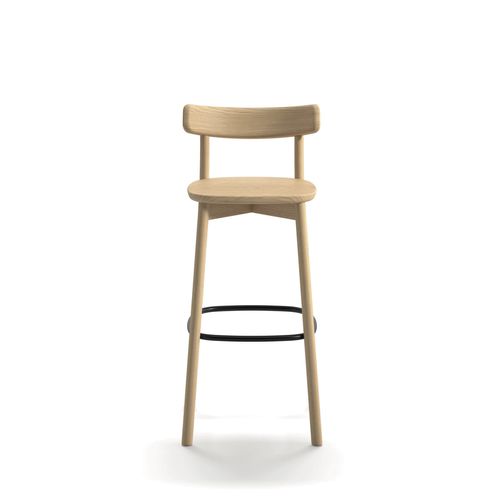 Moderner Barhocker - FONDINA ST - arrmet - Esche / Gestell aus Esche / mit 4 Beinen