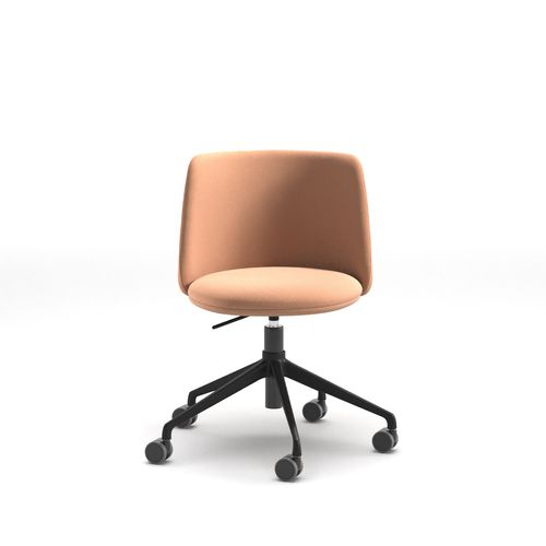 Leder-Arbeitsstuhl - Pure Belle HO  - arrmet - Stoff / mit Rollen / drehbar