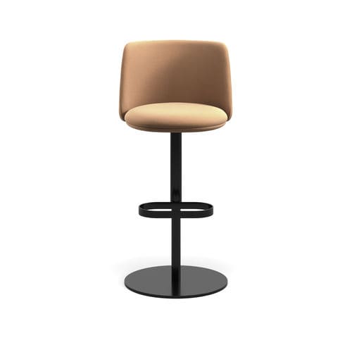 Barhocker / originelles Design -   A seating collection designed for hospitality, where the p - arrmet - Leder / Stoff / Gestell aus Metall