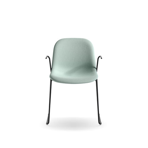 Besucherstuhl / skandinavisches Design - Máni AR-SL - arrmet - für den Innenraum / Stoff / Leder
