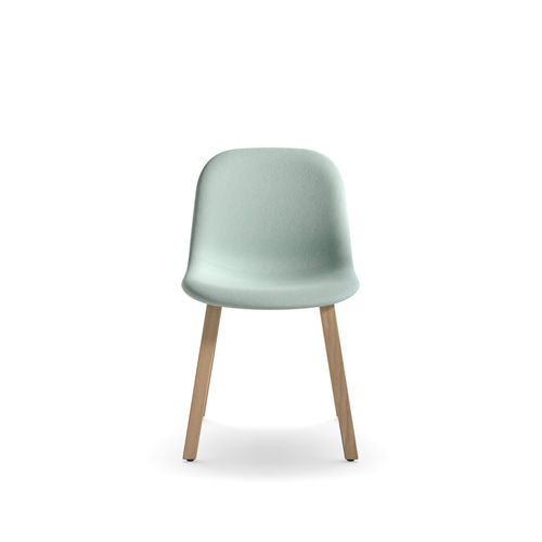 Moderner Esszimmerstuhl - Màni Fabric WL - arrmet - für den Innenraum / Leder / Holz