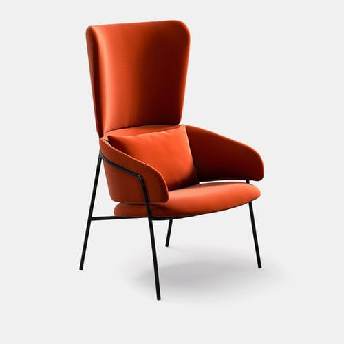 Bergère-Stil-Sessel - Strike Relax - arrmet - modern / Stoff / Leder