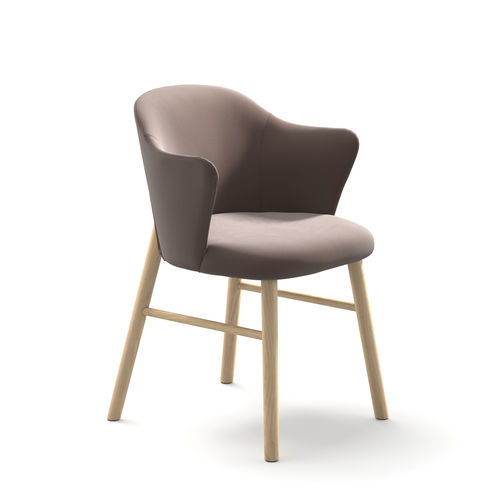 Restaurantstuhl / skandinavisches Design - Doc AR  - arrmet - für den Innenraum / Stoff / Leder