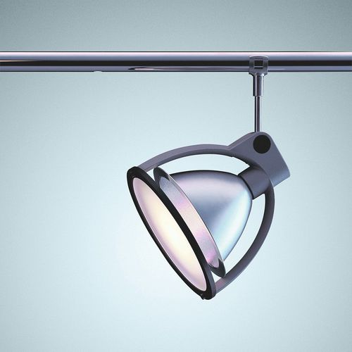 Halogen-Schienenleuchte - CAD - LFF - rund / gebürstetes Aluminium / Kunststoff