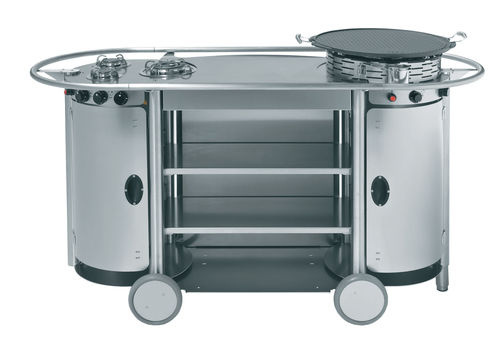 Outdoor-Küche - BONGOS : TUS BG 005 LUX - Emme Group - Industriestil / Edelstahl / mit integriertem Griff