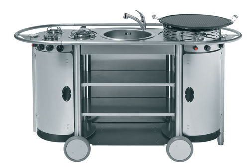 Outdoor-Küche - BONGOS : TUS BG 003 LUX - Emme Group - Industriestil / Edelstahl / mit Griffen