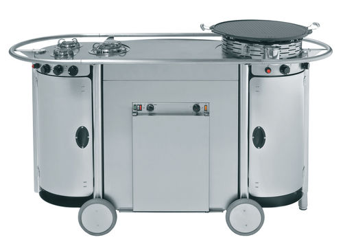 Outdoor-Küche - BONGOS : TUS BG 002 LUX - Emme Group - Industriestil / Edelstahl / mit integriertem Griff