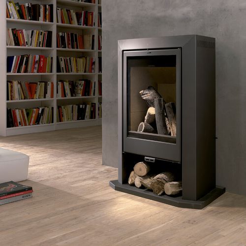Holz-Kaminofen - IRATI - Lacunza - 12 kW / modern / Metall