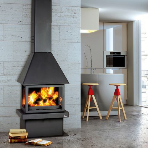Holz-Kaminofen - CM-300 - Lacunza - 5 kW...10 kW / 11 kW / mit 3 Sichtseiten