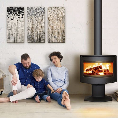 Holz-Kaminofen - TARBES - Lacunza - 12 kW / 6 kW / modern