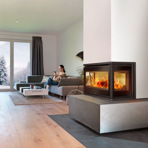 Doppelseitiger Kamineinsatz - ADOUR CL - Lacunza - Holz