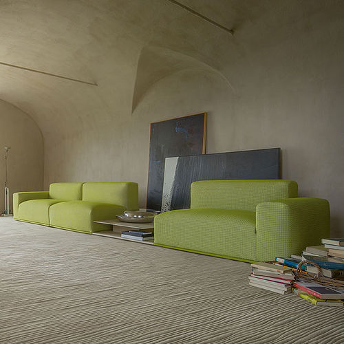 Ecksofa - COVER - PAOLA LENTI - modular / modern / Stoff