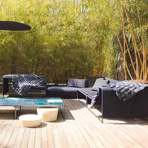 Modulsofa - ISLAND - PAOLA LENTI - modern / für Garten / Stoff