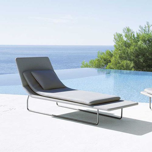 Moderne Sonnenliege - SURF - PAOLA LENTI - Polyester / Edelstahl / Stahl