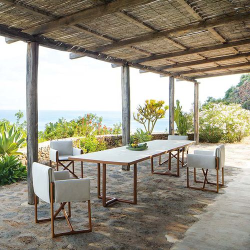 Moderner Stuhl - PORTOFINO - PAOLA LENTI - für Außenbereich / für den Innenraum / Stoff