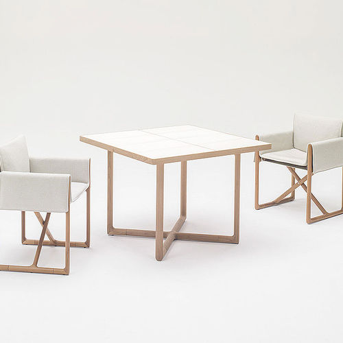 Moderner Bistrotisch - PORTOFINO - PAOLA LENTI - Holz / quadratisch / für Privatgebrauch