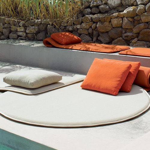Außenkissen - FLEX - PAOLA LENTI - quadratisch / einfarbig / Stoff