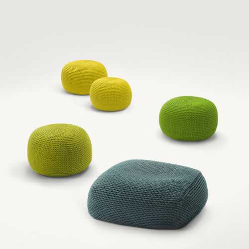Modernes Sitzkissen - PICOT - PAOLA LENTI - Stoff / rund / für Garten