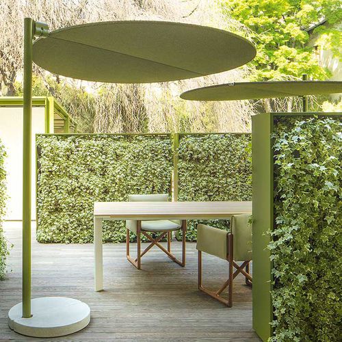 Runder Sonnenschirm - OMBRA - PAOLA LENTI - schwenkbar / Ampel / Stoff