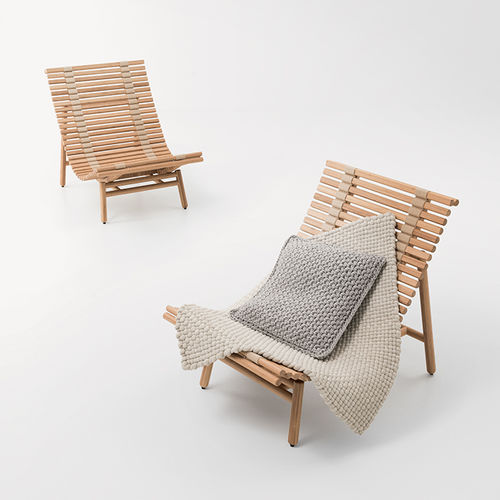Moderner Sessel - SHIBUI - PAOLA LENTI - Bambus / von Francesco Rota / für Außenbereich