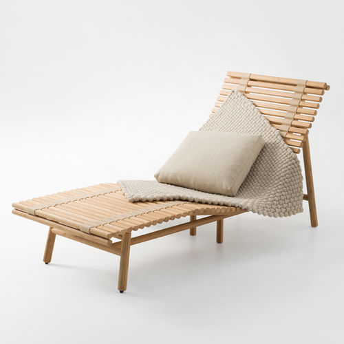Moderne Liege - SHIBUI - PAOLA LENTI - Bambus / für Außenbereich / mit 4 Beinen
