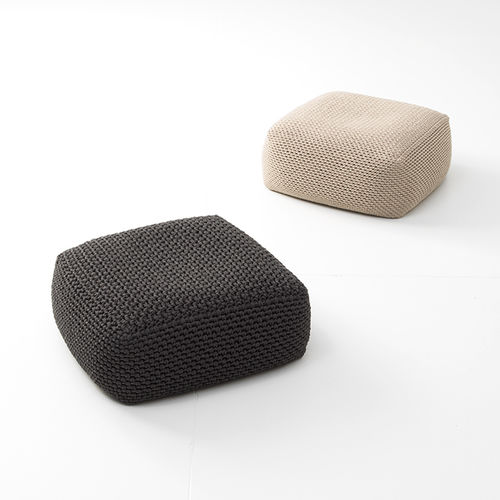 Modernes Sitzkissen - PICOT - PAOLA LENTI - Leinen / Hanf / rund