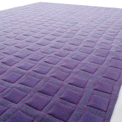 Moderner Teppich - CONTINUO  - PAOLA LENTI - mit geometrischen Motiven / Wolle / Filz