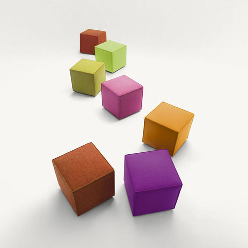 Modernes Sitzkissen - CUBO - PAOLA LENTI - Stoff / mit abziehbarem Bezug