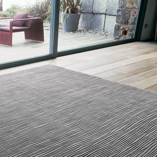 Moderner Teppich - DEEP  - PAOLA LENTI - einfarbig / Streifenmuster / Wolle