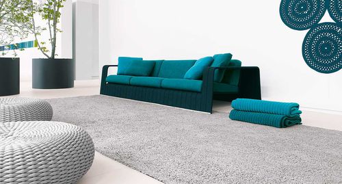 Moderner Teppich - WIND  - PAOLA LENTI - einfarbig / Synthetikfaser / rechteckig