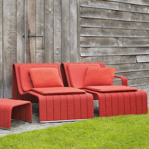 Moderne Sonnenliege - FRAME - PAOLA LENTI - Aluminium / Edelstahl / für Garten