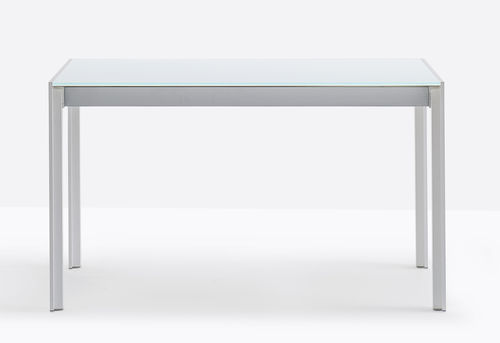 Moderner Tisch - MATRIX TMA - PEDRALI - Glas / Laminat / Gestell aus Aluminium