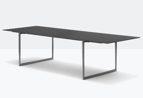 Moderner Tisch - toa table - PEDRALI - Holz / Gestell aus Aluminiumguss / rechteckig