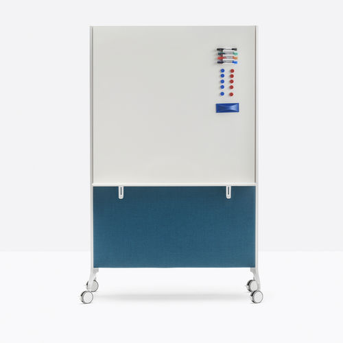 Selbsttragende Bürotrennwand - YPSILON CONNECT YCL_L110/150 - PEDRALI - Aluminiumguss / schallisoliert
