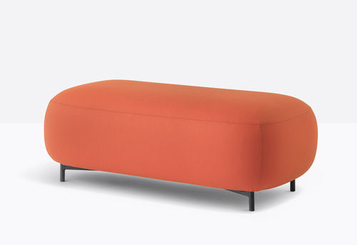 Moderne Ottomane - BUDDY 214 - PEDRALI - Aluminium / Polyurethanschaum / Polster