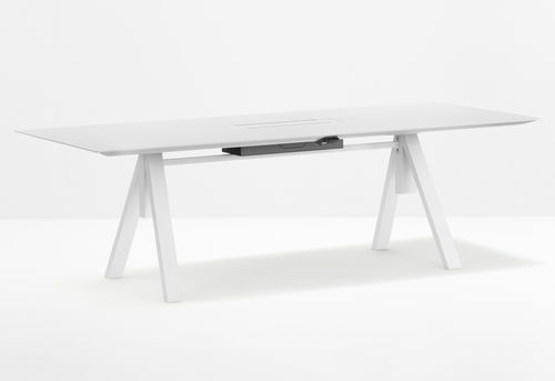 Moderner Tisch - ARKI ARK200x100REG_CFC_UL - PEDRALI - Laminat / Gestell aus Stahl / rechteckig
