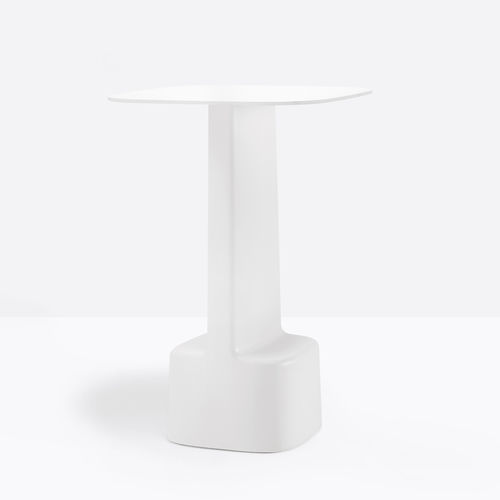 Moderner Stehtisch - SERIF 861 - PEDRALI - Laminat / Gestell aus Polypropylen / quadratisch
