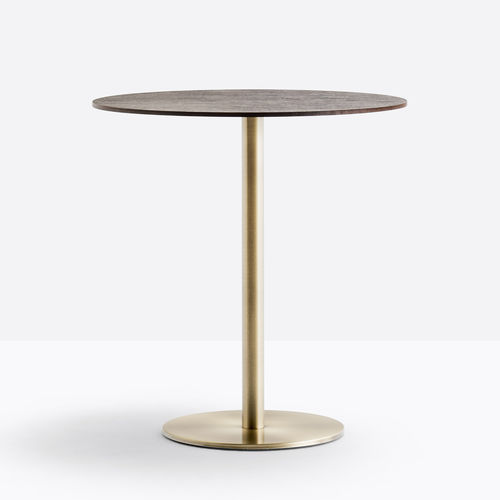 Moderner Bistrotisch - INOX 4400-4401 - PEDRALI - Holzfurnier / Wenge / Mahagoni