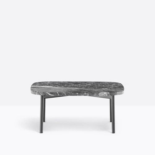 Moderner Couchtisch - BUDDY 79x79 - PEDRALI - Laminat / Marmor / Verbundwerkstoff