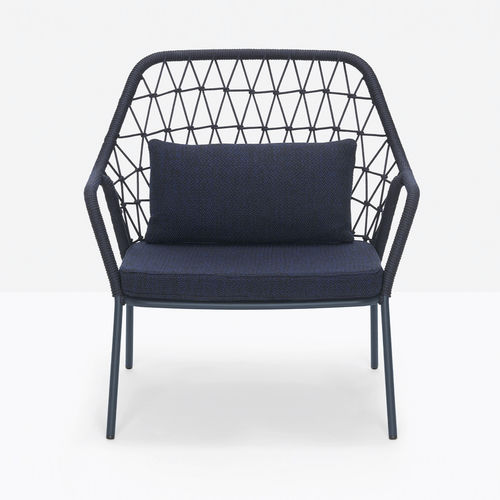 Moderner Sessel - PANAREA 3679 - PEDRALI - Stoff / Stahl / mit abnehmbarem Kissen