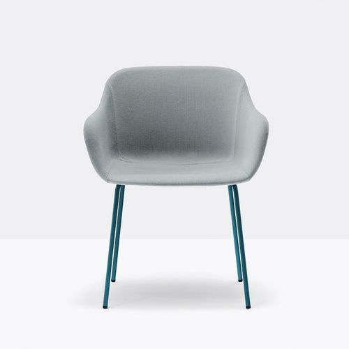 Moderner Sessel - babila xl 2732 - PEDRALI - Kunstleder / Stoff / Stahl