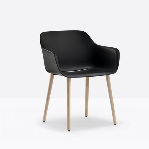 Moderner Stuhl - babila xl 2754 - PEDRALI - für den Innenraum / Polypropylen / Gestell aus Esche