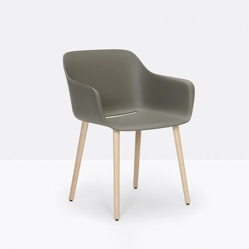 Moderner Stuhl - babila xl 2754R - PEDRALI - für den Innenraum / Polypropylen / Gestell aus Esche