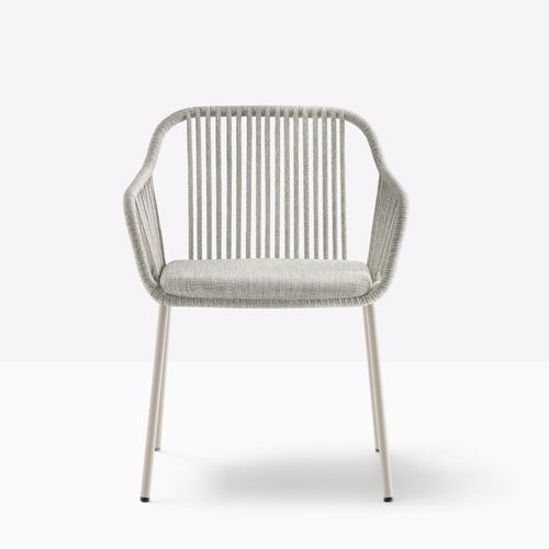 Moderner Stuhl - babila twist 2795 - PEDRALI - für Außenbereich / Polypropylen / Kordel