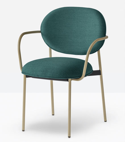 Moderner Stuhl - blume 2955 - PEDRALI - für den Innenraum / Stoff / Gestell aus Aluminium