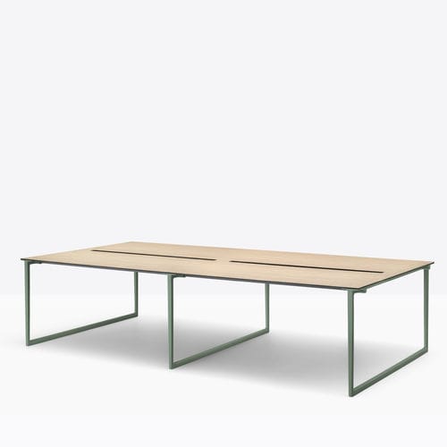Schreibtisch für Open Space - Toa 3s - PEDRALI - bodenstehend / für 4 bis 8 Personen / modern